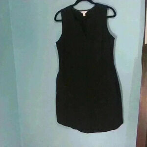 Time and true cotton dress black size S
